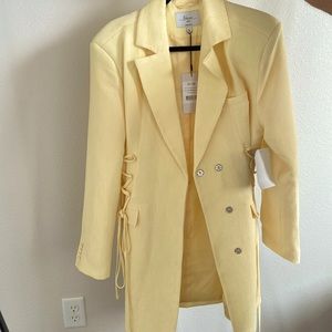 NAK-D Yellow Blazer Dress